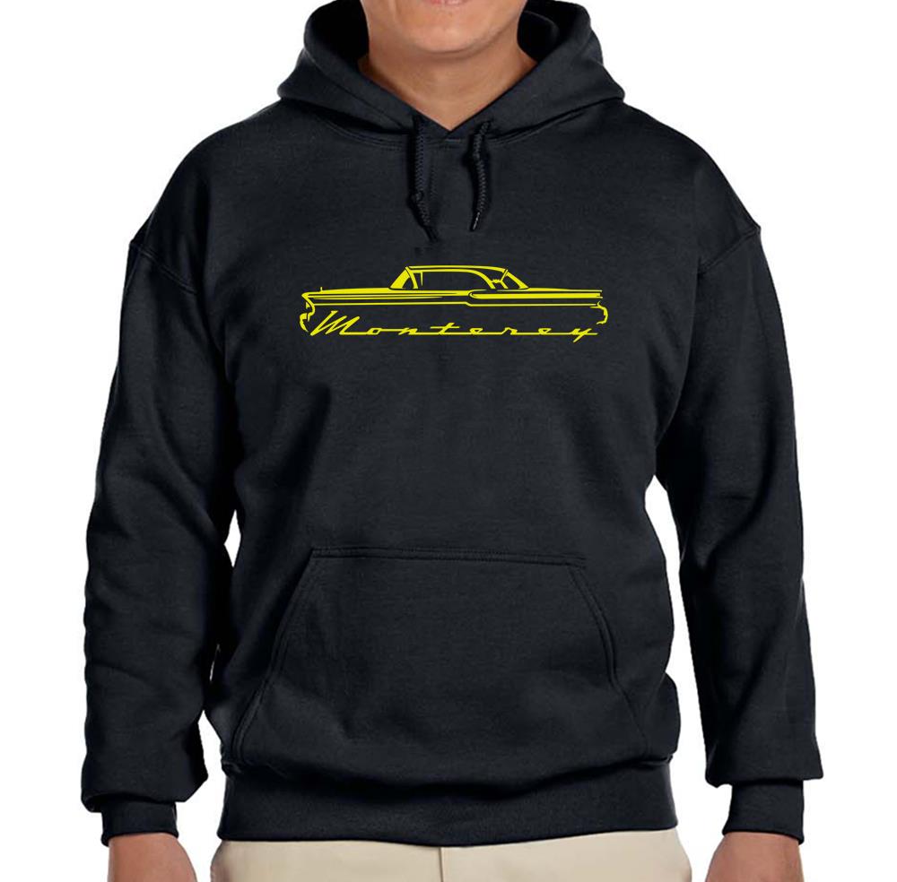 1957 1958 Mercury Monterey Hardtop Black Hoodie Sweatshirt FREE SHIP - Picture 7 of 7