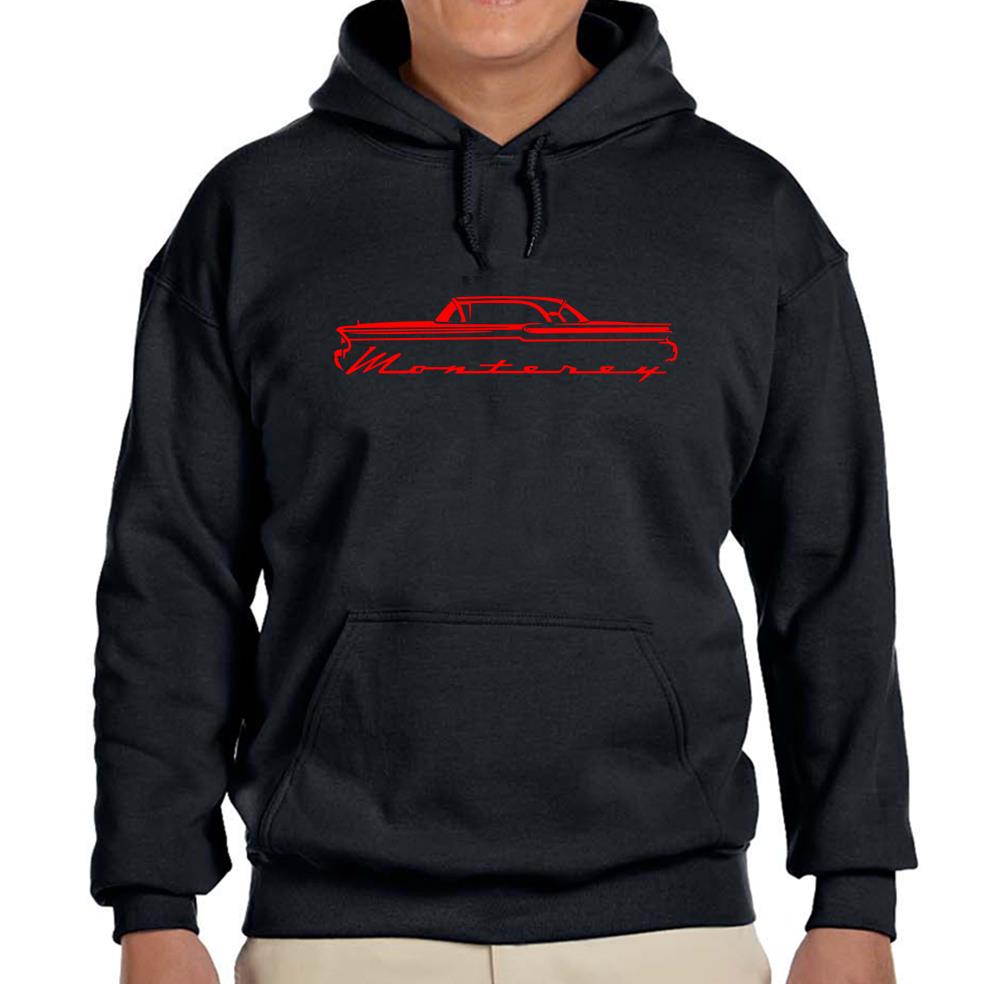1957 1958 Mercury Monterey Hardtop Black Hoodie Sweatshirt FREE SHIP - Picture 5 of 7