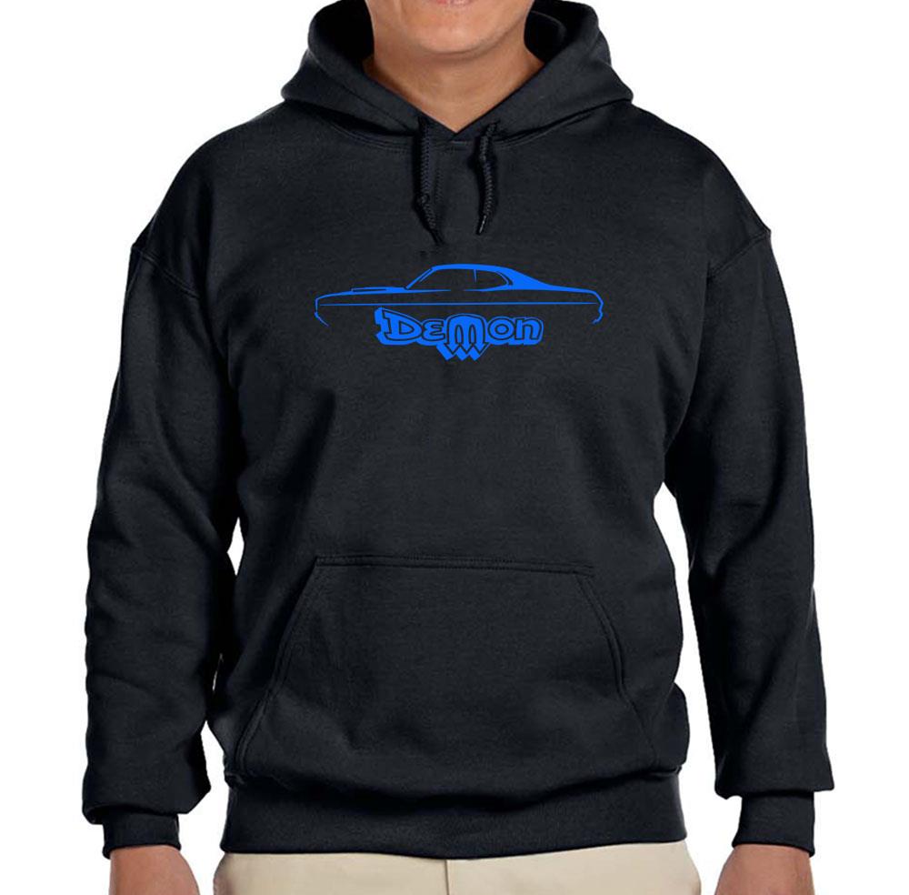 1971 1972 Demon Classic Black Hoodie Sweatshirt FREE SHIP