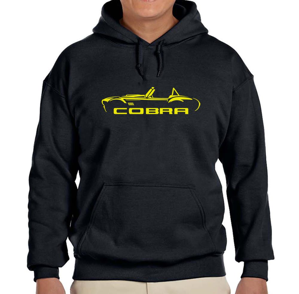 Shelby Cobra Exotic Car Classic Black Hoodie Sweatshirt FREE SHIP - Picture 7 of 7