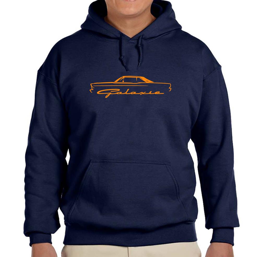 1965 1966 Ford Galaxie Hardtop klassisch marineblau Hoodie Sweatshirt KOSTENLOSER VERSAND - Bild 4 von 7