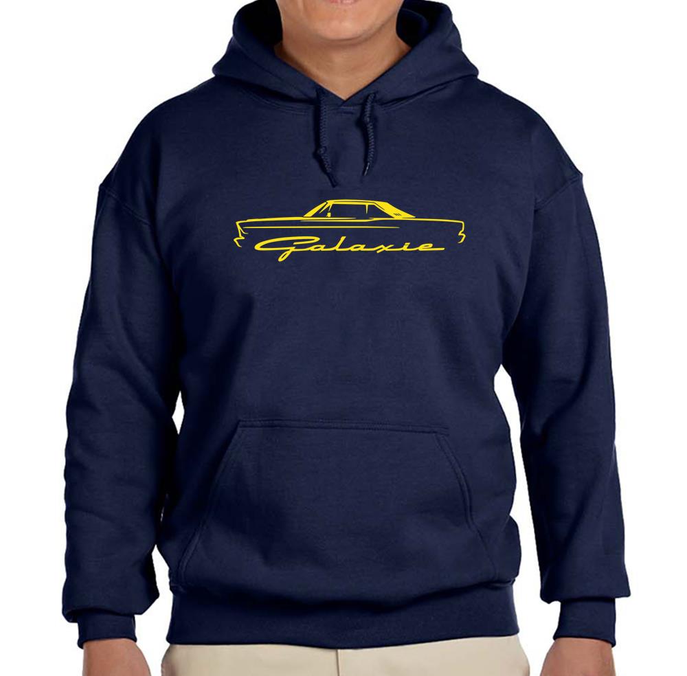1965 1966 Ford Galaxie Hardtop klassisch marineblau Hoodie Sweatshirt KOSTENLOSER VERSAND - Bild 7 von 7