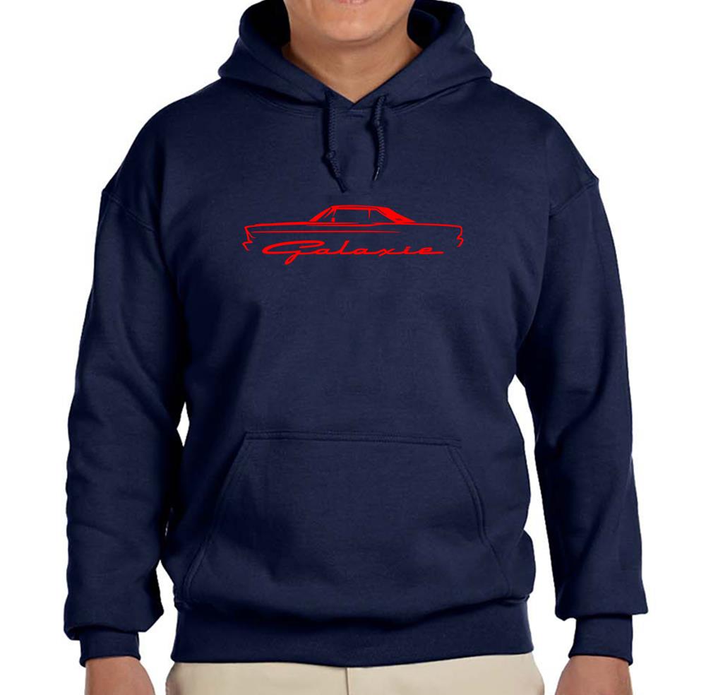 1965 1966 Ford Galaxie Hardtop klassisch marineblau Hoodie Sweatshirt KOSTENLOSER VERSAND - Bild 5 von 7