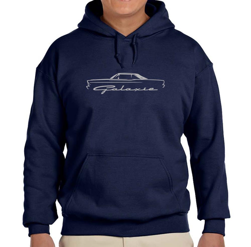 1965 1966 Ford Galaxie Hardtop klassisch marineblau Hoodie Sweatshirt KOSTENLOSER VERSAND - Bild 6 von 7
