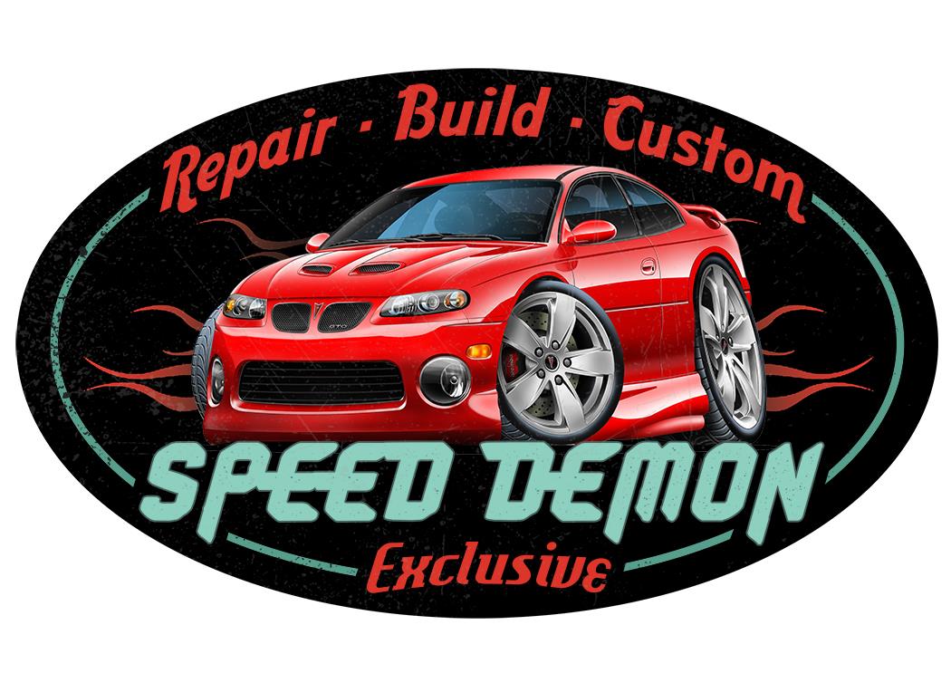 2004-06 Pontiac GTO SPEED DEMON Garage Sign Wall Art Graphic Sticker