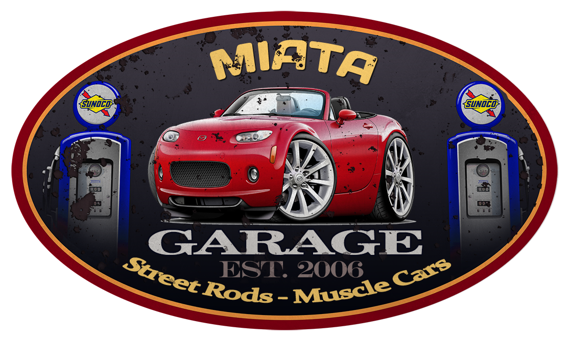 2005-08 Mazda Miata Sports Car Classic Garage Sign Wall Art Graphic Sticker