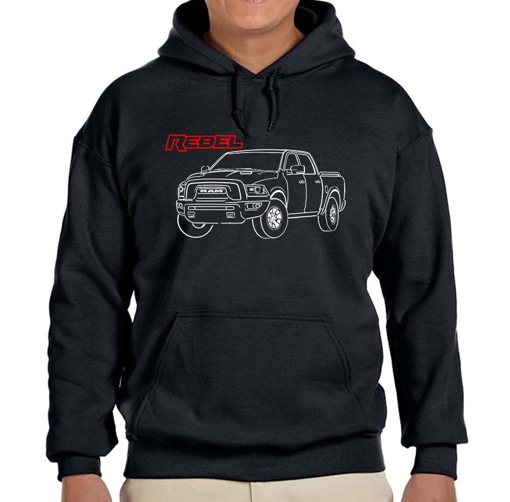 Ram Rebel Pickup Truck Profile Hoodie Sweatshirt NEW eBay