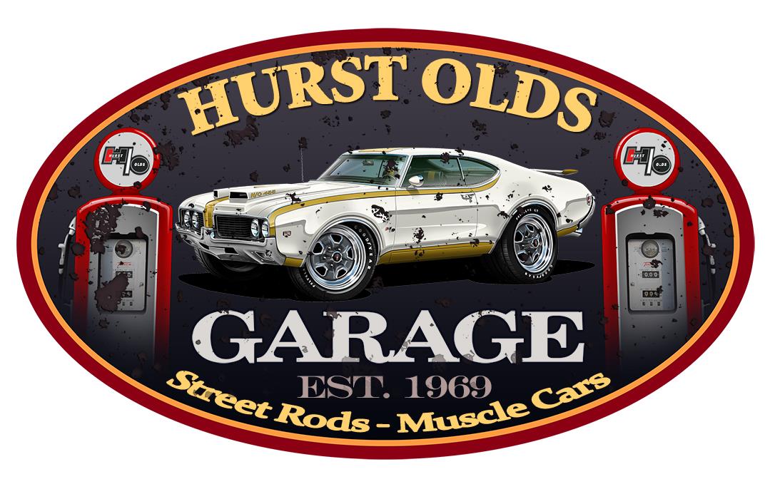 1969 Hurst Olds 442 Cutlass Classic Garage Sign Wall Art Graphic ...
