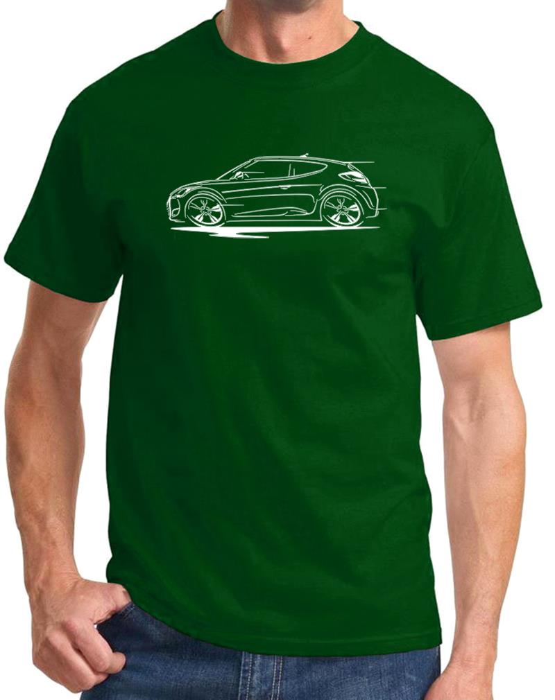 Veloster Sports Car Redline Design Classic Tshirt NEW - Picture 10 of 14