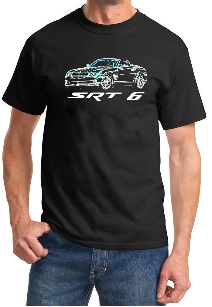 Chrysler Crossfire SRT6 Convertible Sports Car Neon Design Tshirt NEW FREE SHIP - Picture 8 of 10