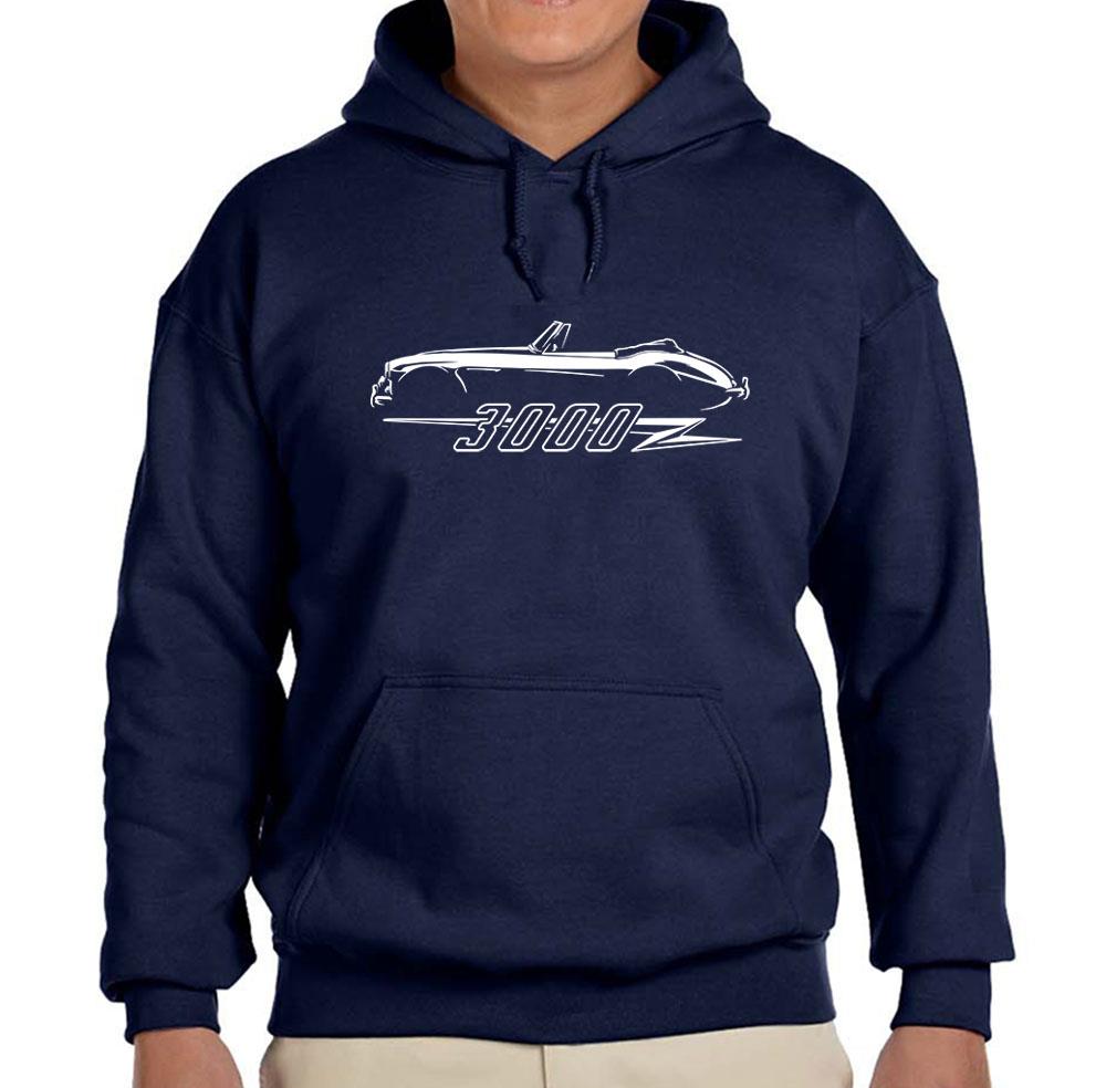 Austin Healey 3000 Sportwagen Umriss Design Hoodie Sweatshirt NEU - Bild 3 von 12