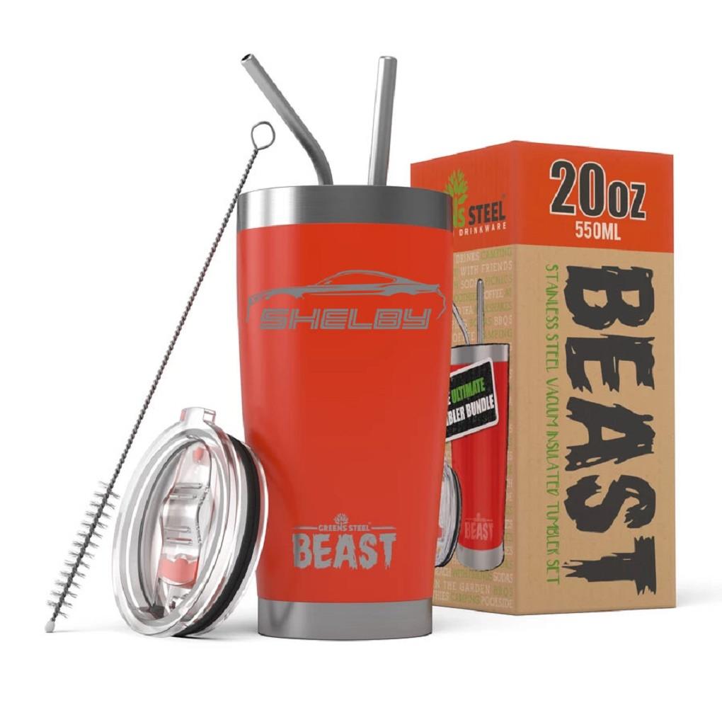 2016-20 Shelby GT350 Mustang Outline BEAST 20oz / 30oz Stainless Steel Tumbler - Picture 14 of 18