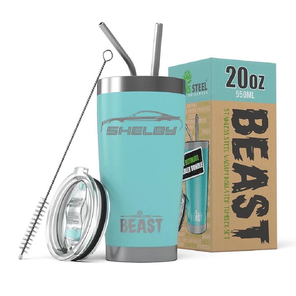 2016-20 Shelby GT350 Mustang Outline BEAST 20oz / 30oz Stainless Steel Tumbler - Picture 8 of 18