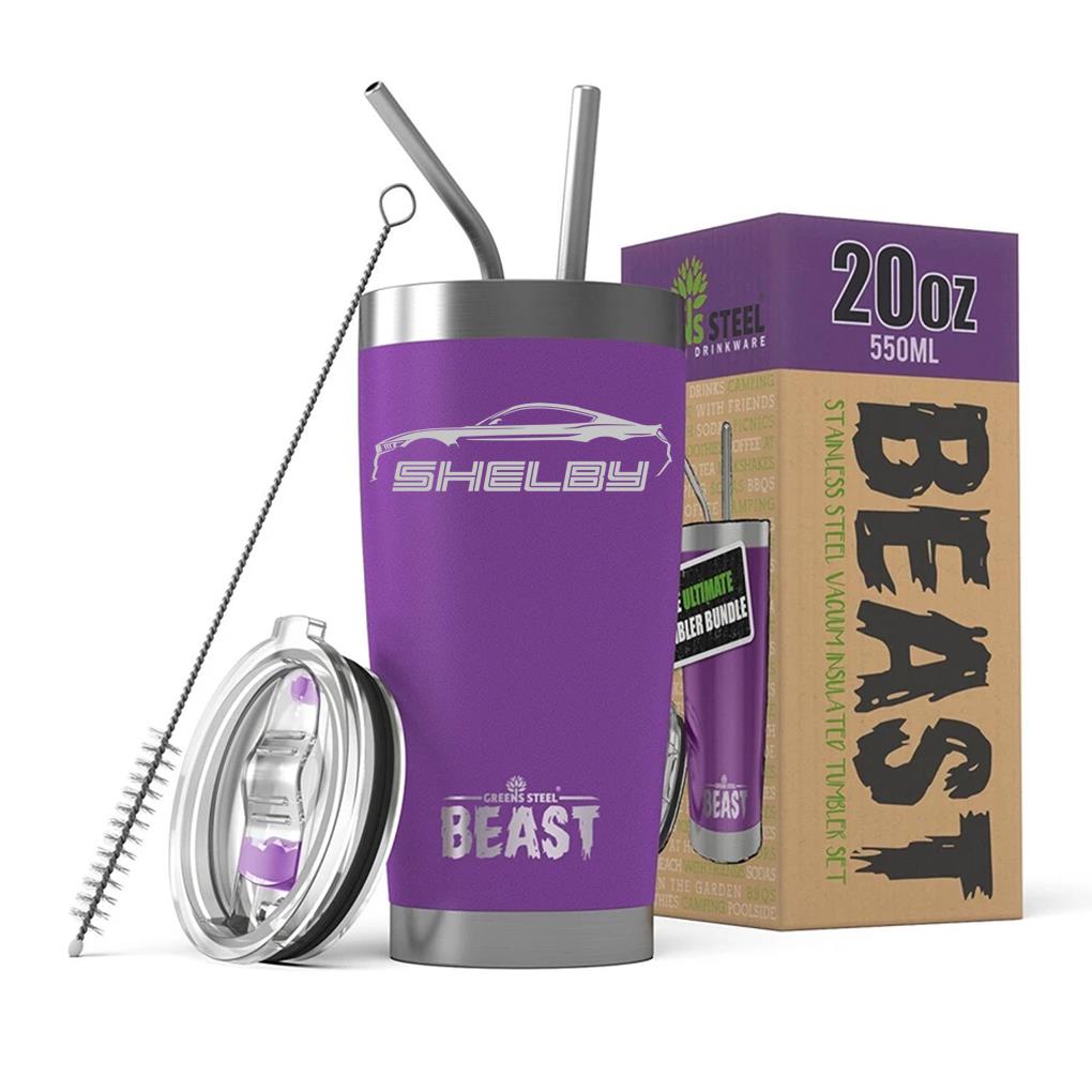 2016-20 Shelby GT350 Mustang Outline BEAST 20oz / 30oz Stainless Steel Tumbler - Picture 13 of 18