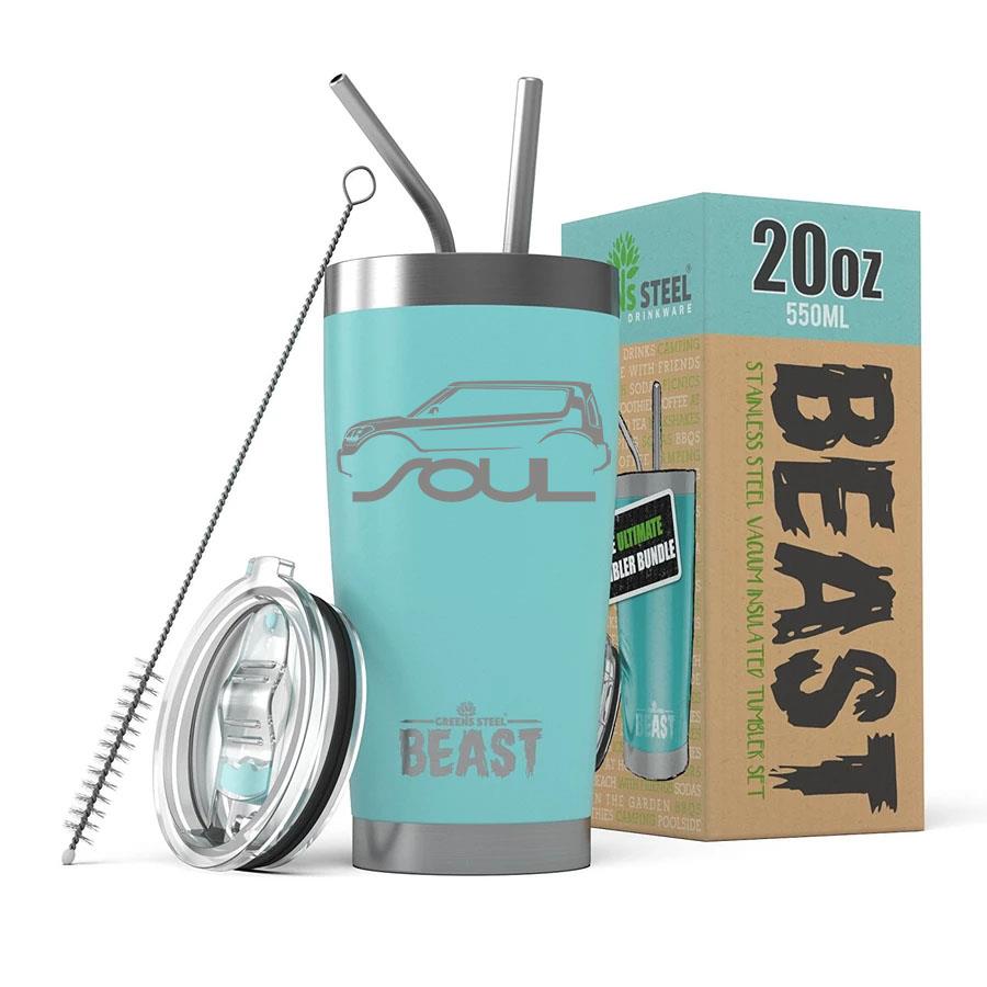KIA SOUL Outline Design BEAST 20oz / 30oz Stainless Steel Tumbler - Picture 8 of 18