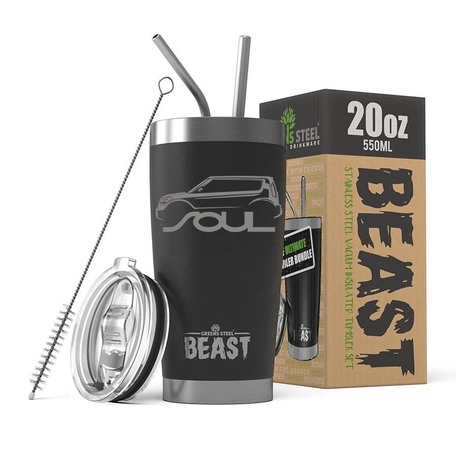 KIA SOUL Outline Design BEAST 20oz / 30oz Stainless Steel Tumbler - Picture 7 of 18