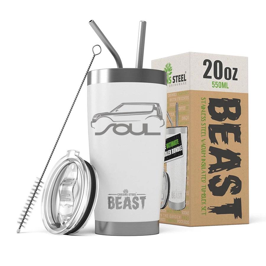 KIA SOUL Outline Design BEAST 20oz / 30oz Stainless Steel Tumbler - Picture 17 of 18