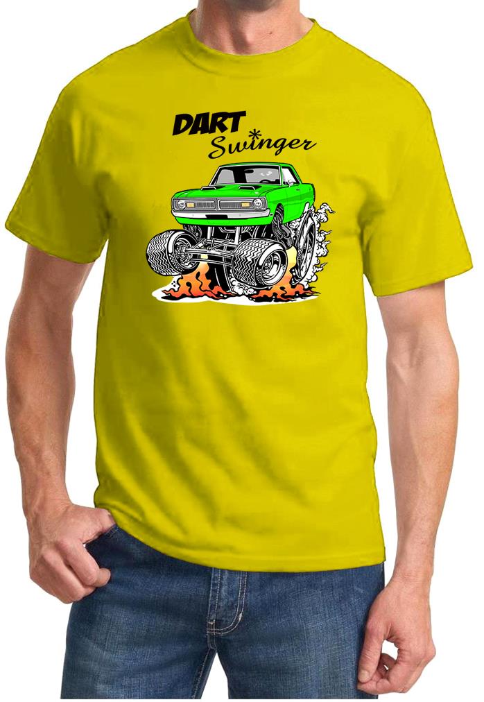 1970 1971 Dart Swinger Rad Rides Cartoon Design Tshirt NEW - Picture 10 of 12