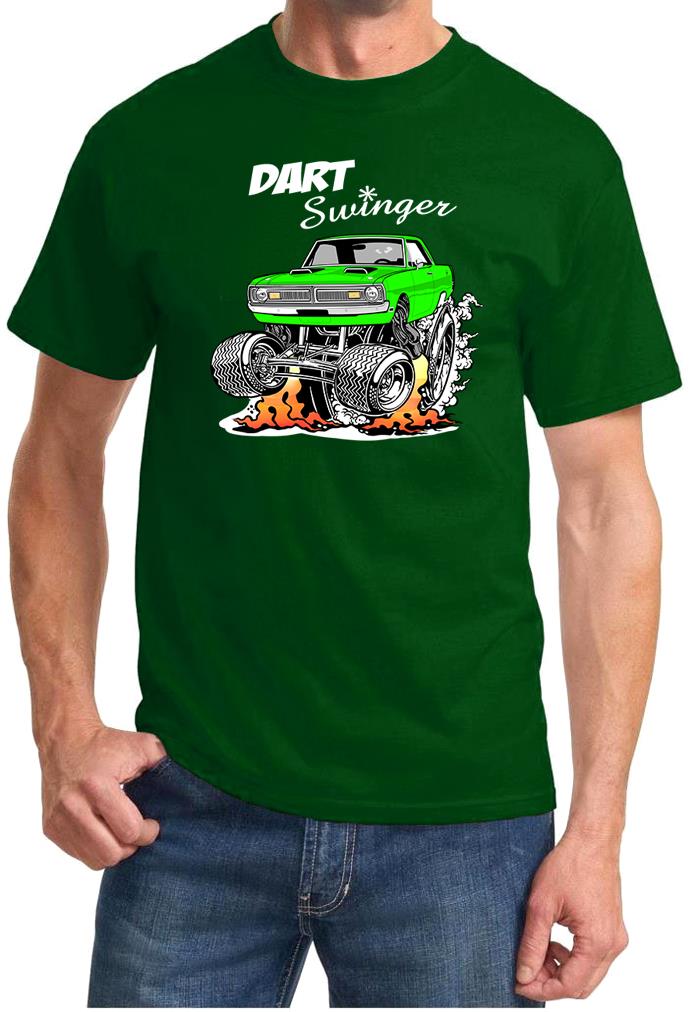 1970 1971 Dart Swinger Rad Rides Cartoon Design Tshirt NEW - Picture 6 of 12