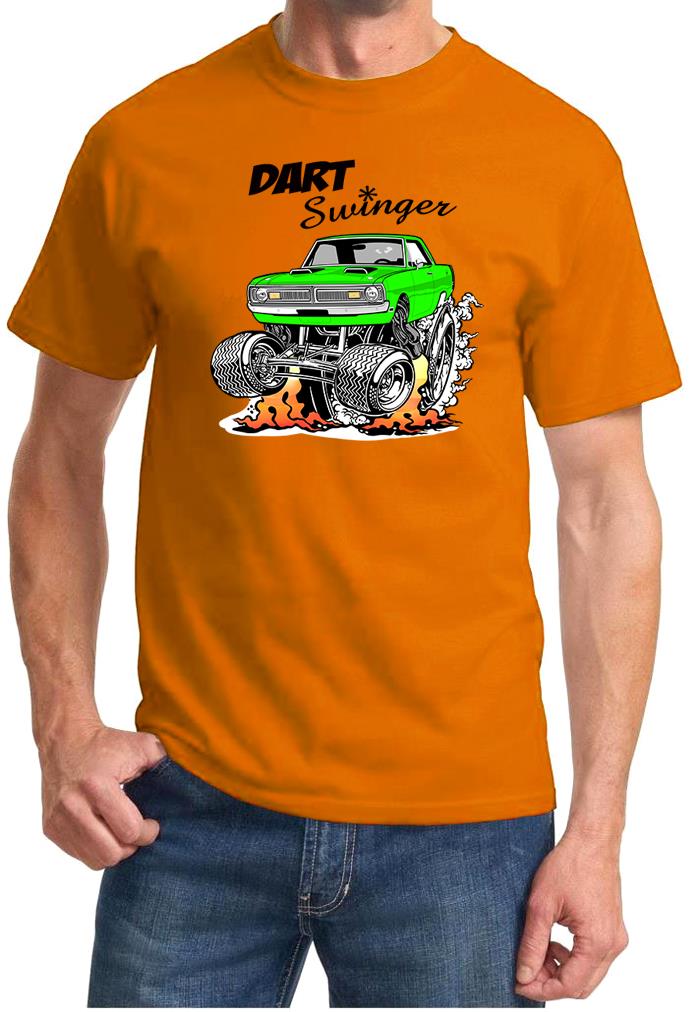 1970 1971 Dart Swinger Rad Rides Cartoon Design Tshirt NEW - Picture 11 of 12
