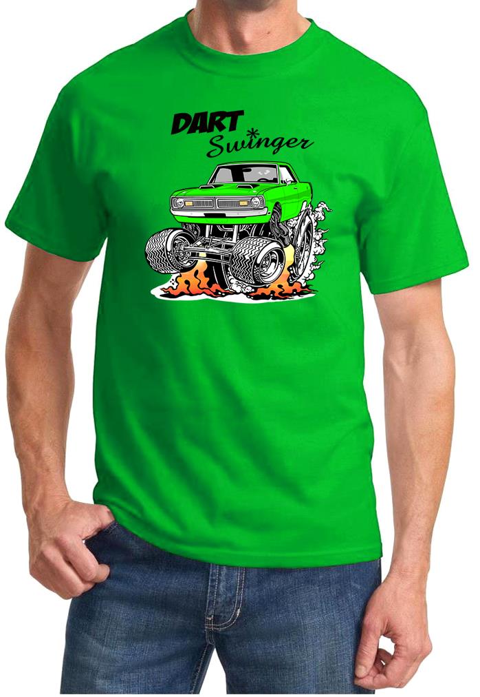 1970 1971 Dart Swinger Rad Rides Cartoon Design Tshirt NEW - Picture 12 of 12