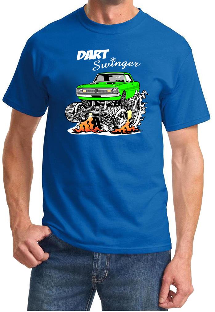 1970 1971 Dart Swinger Rad Rides Cartoon Design Tshirt NEW - Picture 4 of 12
