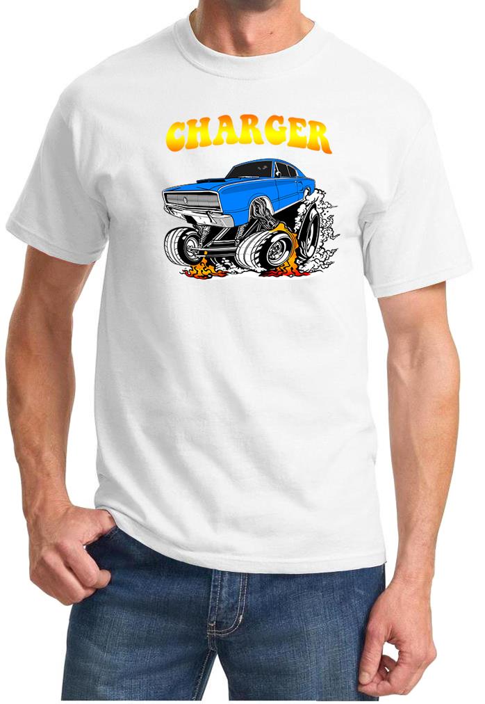 1966 1967 Charger Rad Rides Cartoon Design Tshirt NEW - Picture 9 of 13