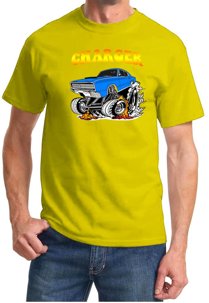 1966 1967 Charger Rad Rides Cartoon Design Tshirt NEW - Picture 10 of 13
