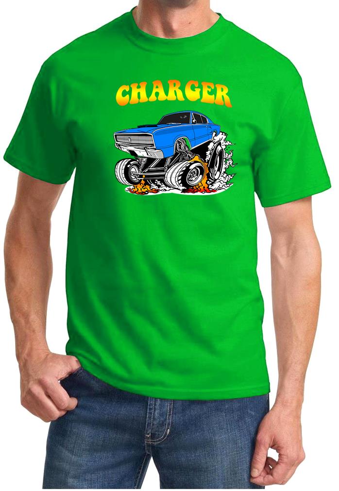 1966 1967 Charger Rad Rides Cartoon Design Tshirt NEW - Picture 12 of 13