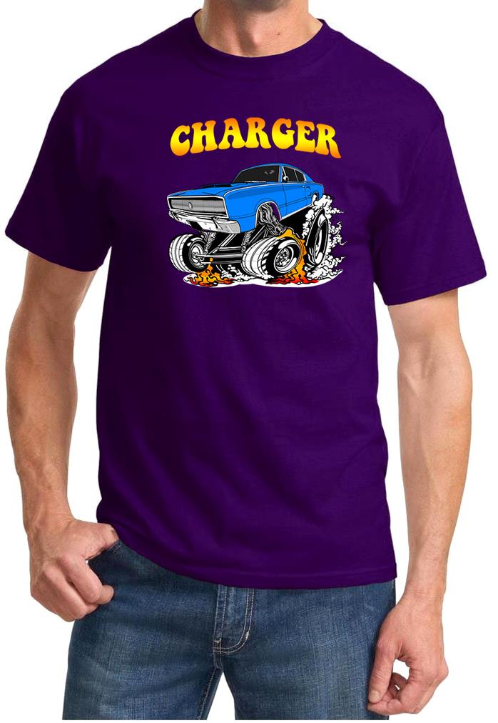 1966 1967 Charger Rad Rides Cartoon Design Tshirt NEW - Picture 8 of 13