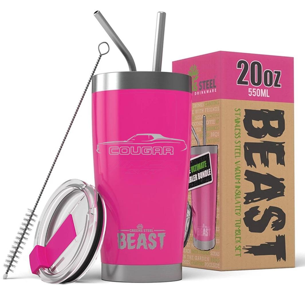 1971-73 Mercury Cougar Hardtop BEAST 20oz / 30oz Stainless Steel Tumbler - Picture 11 of 19