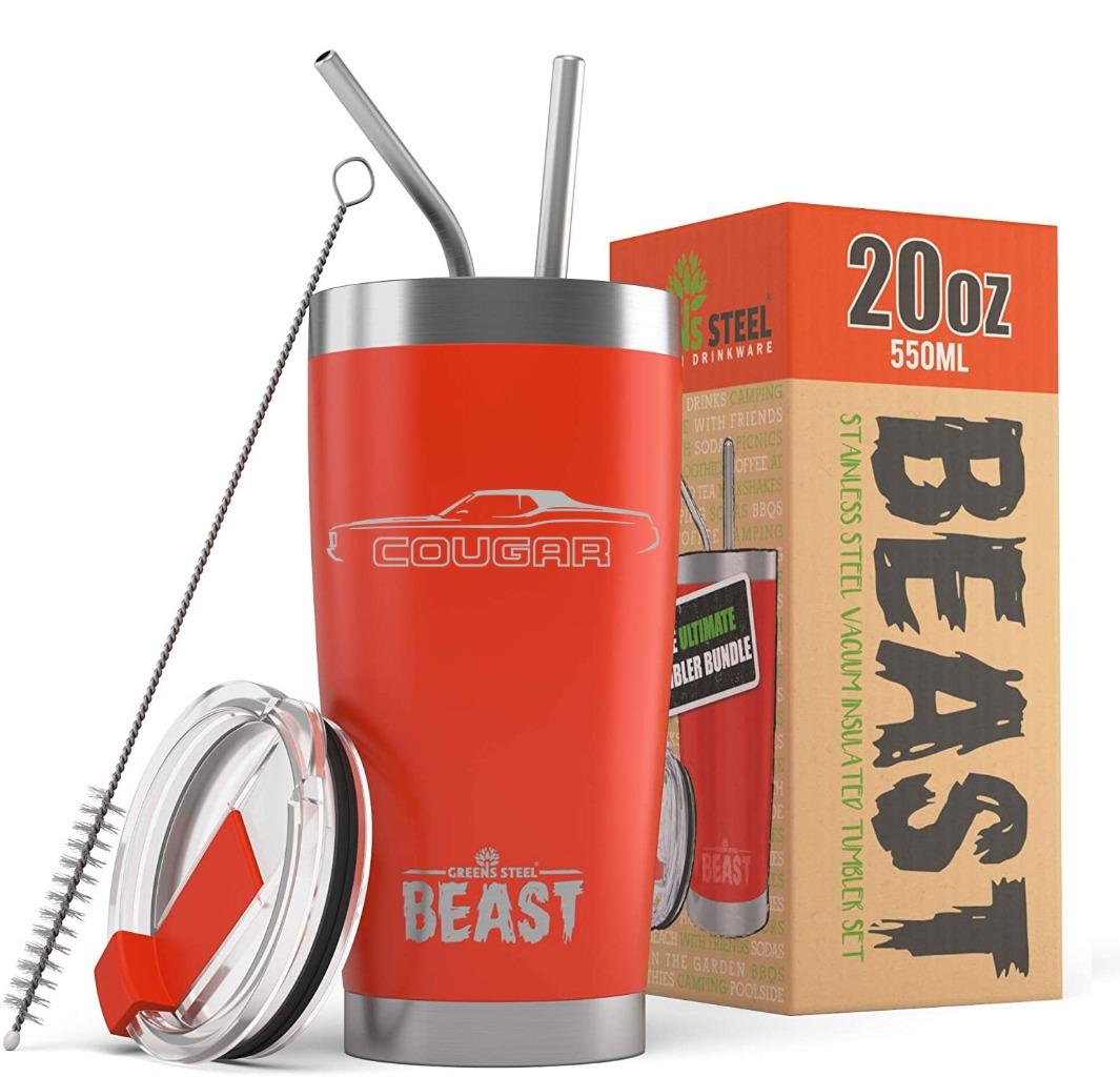 1971-73 Mercury Cougar Hardtop BEAST 20oz / 30oz Stainless Steel Tumbler - Picture 17 of 19
