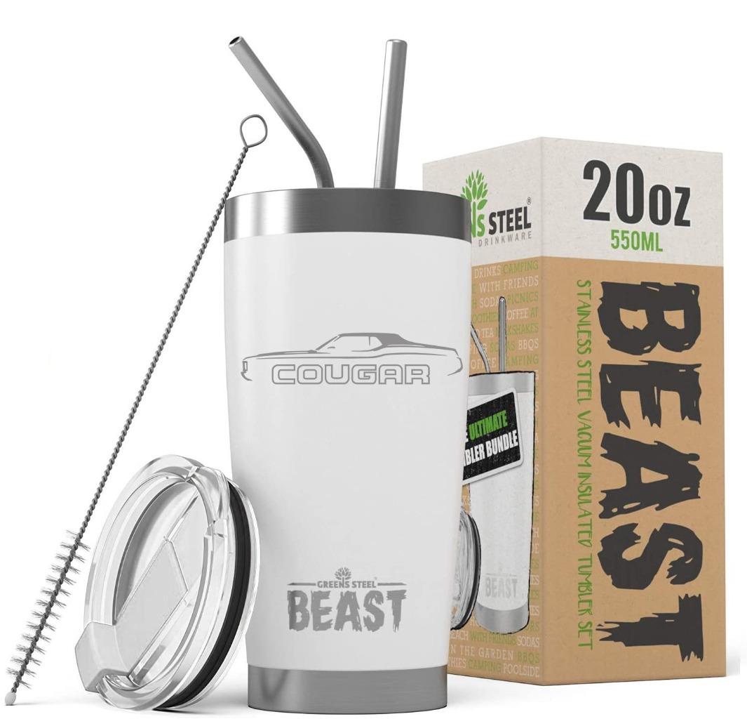 1971-73 Mercury Cougar Hardtop BEAST 20oz / 30oz Stainless Steel Tumbler - Picture 16 of 19