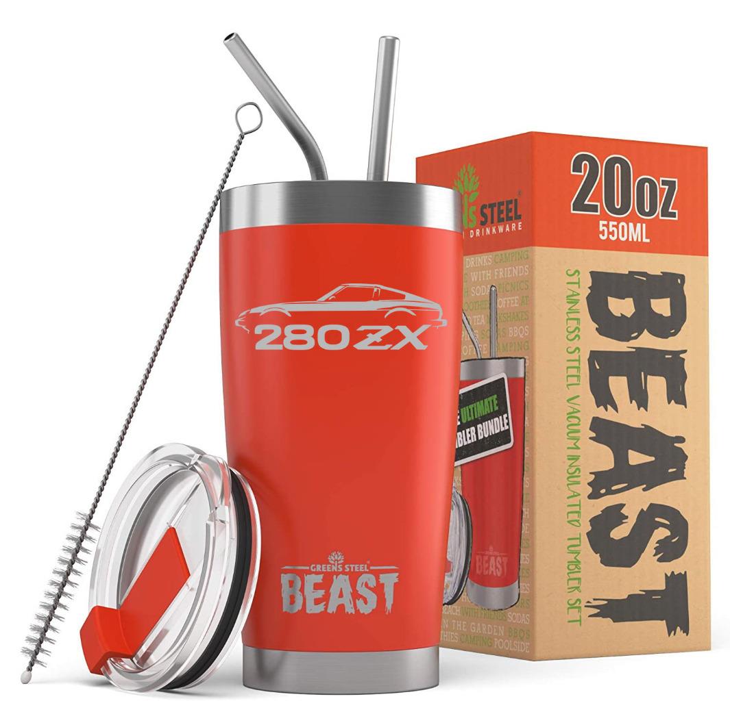 Datsun 280ZX Sports Car BEAST 20oz / 30oz Stainless Steel Tumbler - Picture 17 of 19