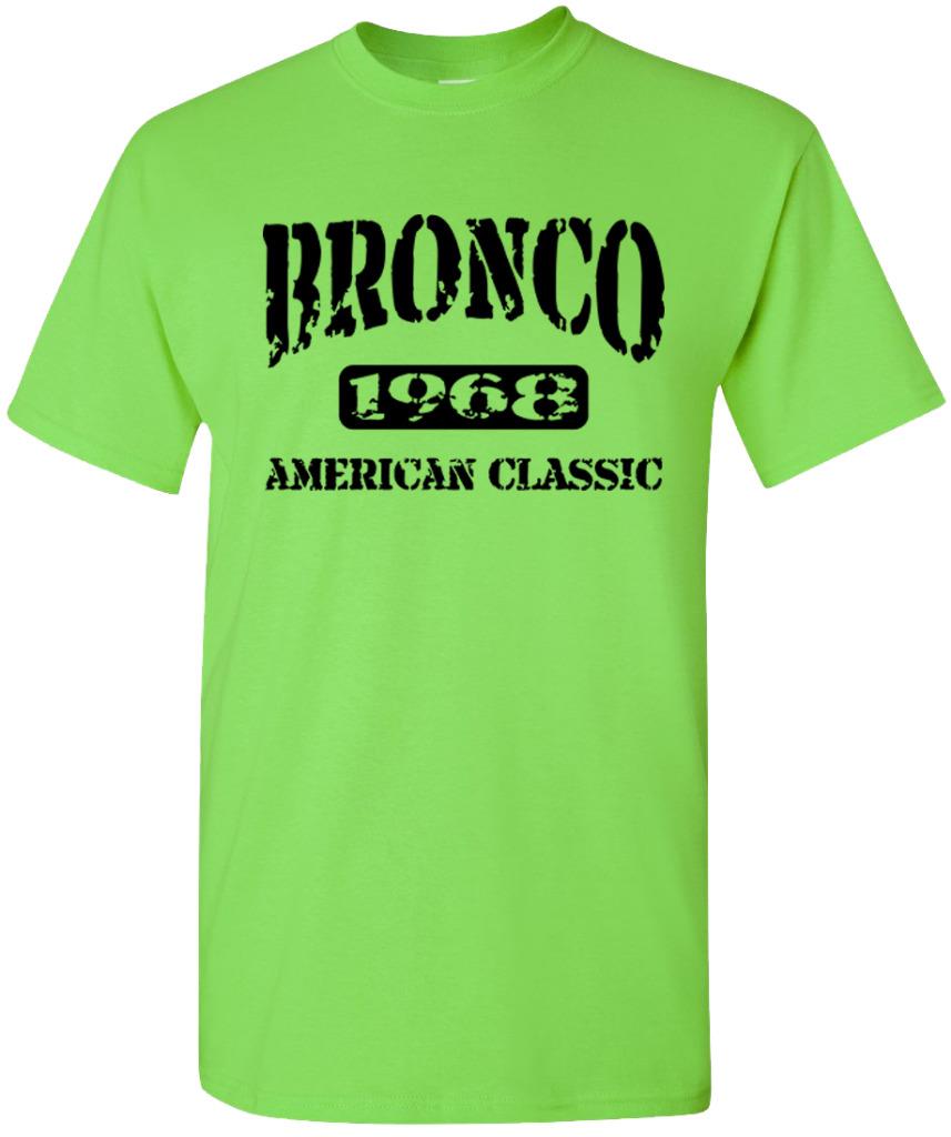 1968 Ford Bronco 4x4 Truck American Classic Design Tshirt NEW - Picture 12 of 14