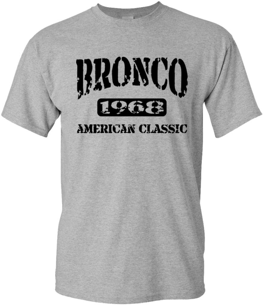 1968 Ford Bronco 4x4 Truck American Classic Design Tshirt NEW - Picture 7 of 14
