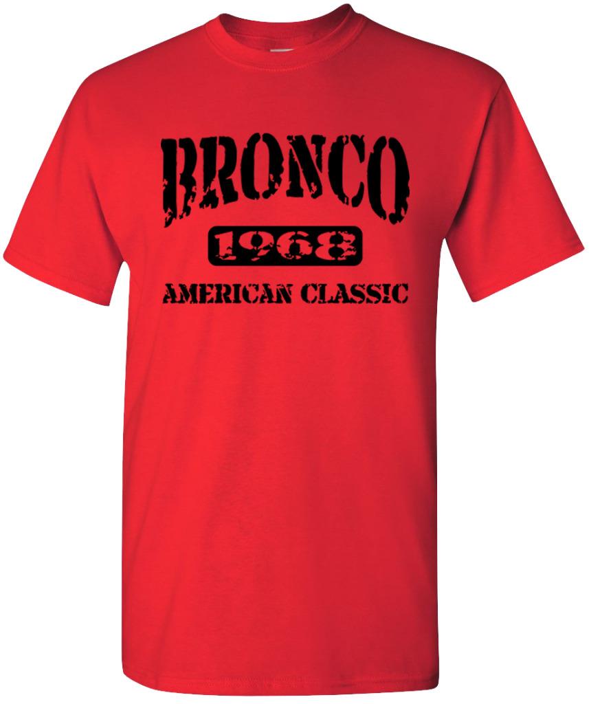 1968 Ford Bronco 4x4 Truck American Classic Design Tshirt NEW - Picture 14 of 14