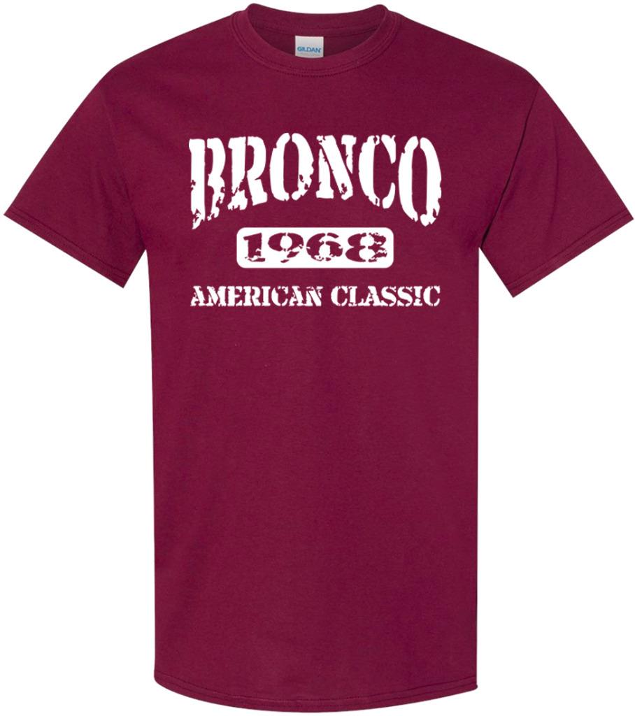 1968 Ford Bronco 4x4 Truck American Classic Design Tshirt NEW - Picture 5 of 14
