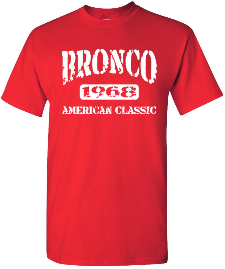 1968 Ford Bronco 4x4 Truck American Classic Design Tshirt NEW - Picture 13 of 14