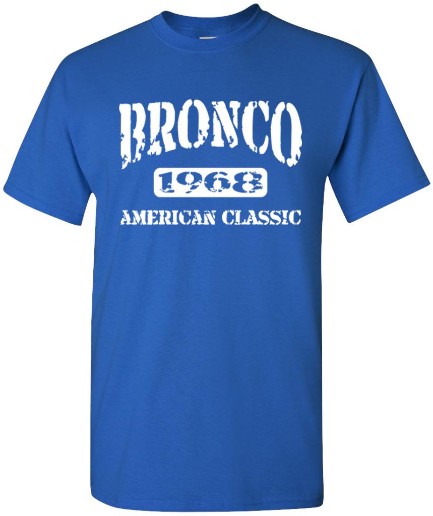1968 Ford Bronco 4x4 Truck American Classic Design Tshirt NEW - Picture 4 of 14
