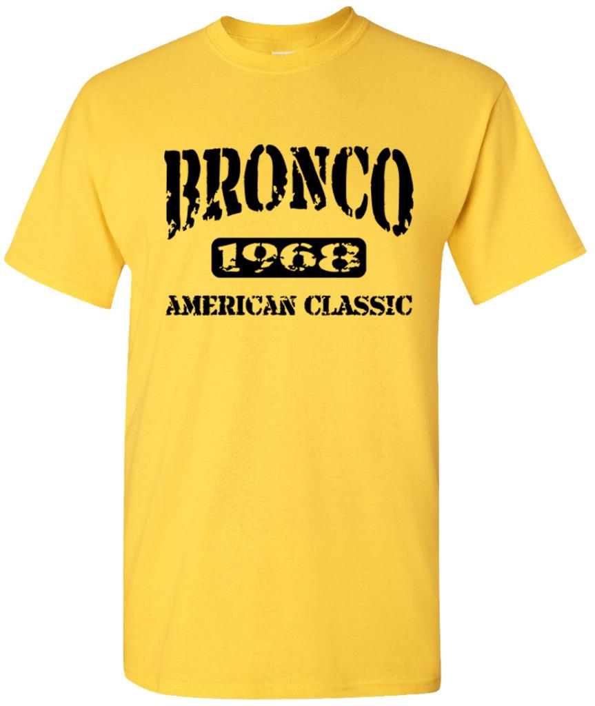 1968 Ford Bronco 4x4 Truck American Classic Design Tshirt NEW - Picture 10 of 14