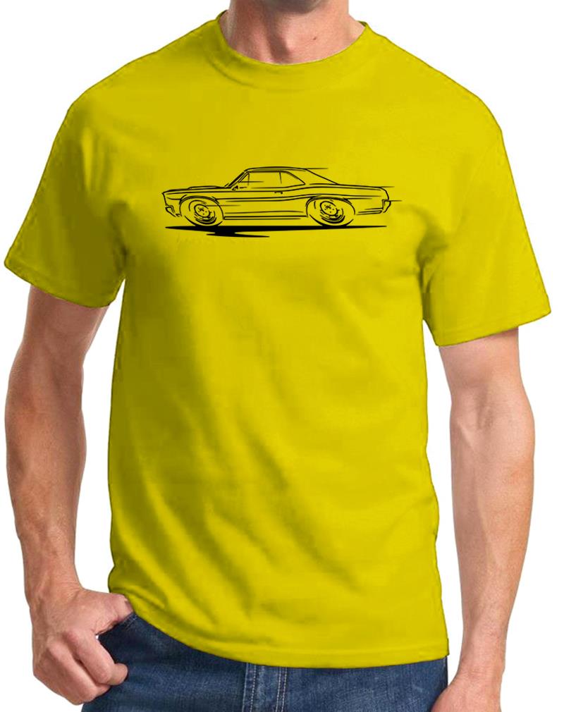 1966 1967 Pontiac GTO Hardtop Redline Design Tshirt NEU - Bild 10 von 14