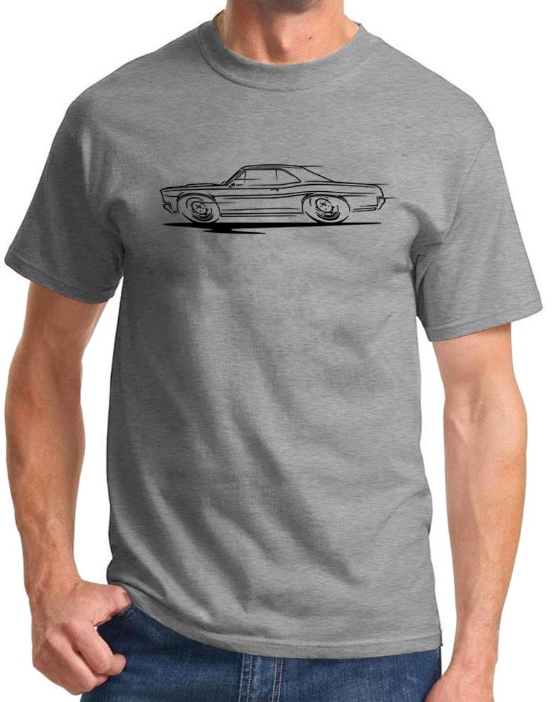 1966 1967 Pontiac GTO Hardtop Redline Design Tshirt NEU - Bild 7 von 14