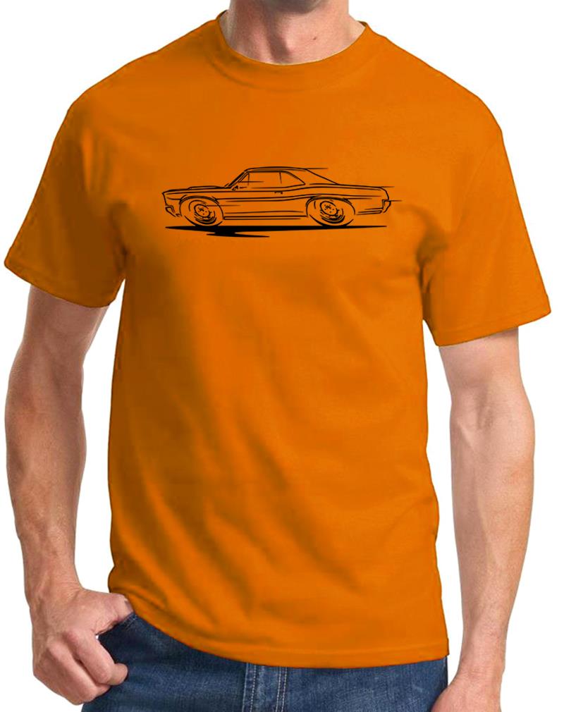 1966 1967 Pontiac GTO Hardtop Redline Design Tshirt NEU - Bild 11 von 14