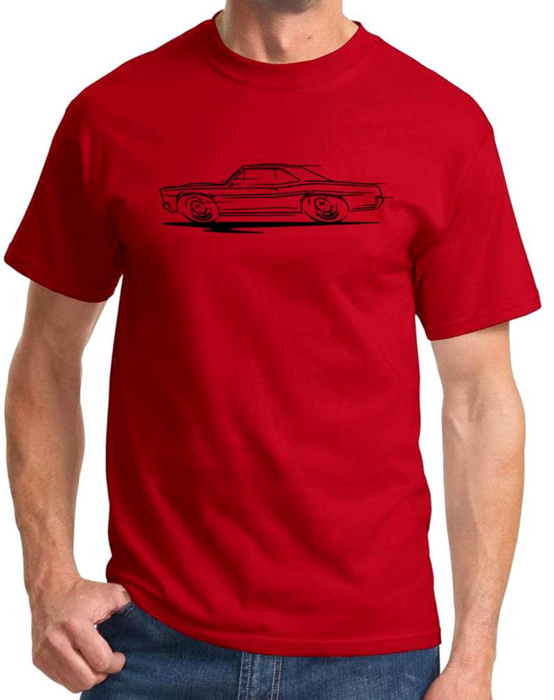 1966 1967 Pontiac GTO Hardtop Redline Design Tshirt NEU - Bild 14 von 14