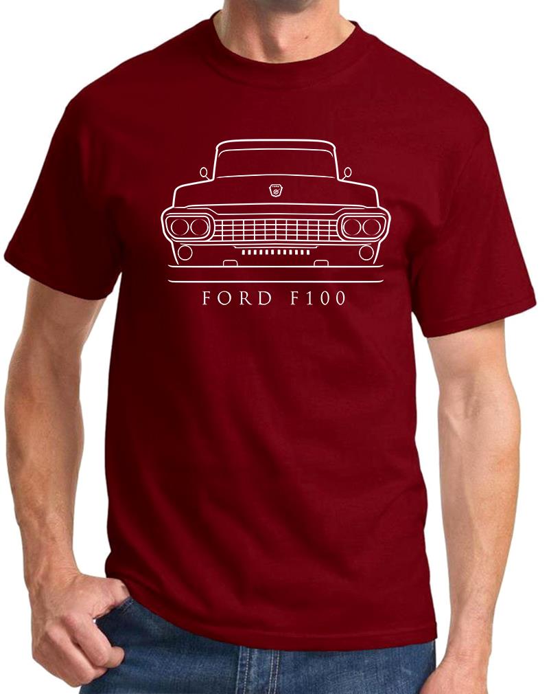 1958 Ford F100 Pickup Truck Classic Front End Design Tshirt NEW