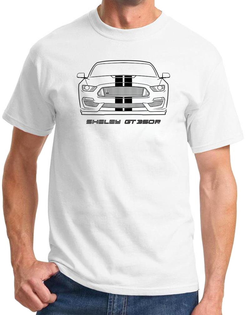 2016-20 Shelby GT350R Mustang Full Stripes Front End Design Tshirt NEW - Picture 7 of 23