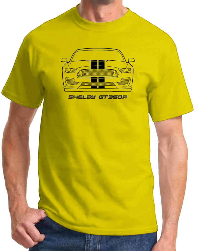 2016-20 Shelby GT350R Mustang Full Stripes Front End Design Tshirt NEW - Picture 8 of 23