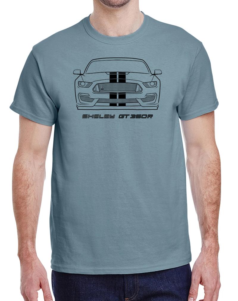 2016-20 Shelby GT350R Mustang Full Stripes Front End Design Tshirt NEW - Picture 19 of 23