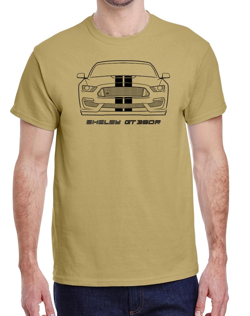 2016-20 Shelby GT350R Mustang Full Stripes Front End Design Tshirt NEW - Picture 23 of 23